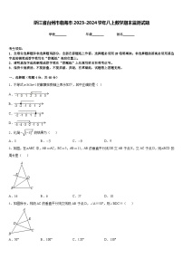 浙江省台州市临海市2023-2024学年八上数学期末监测试题含答案