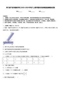 浙江省宁波市国际学校2023-2024学年八上数学期末质量跟踪监视模拟试题含答案