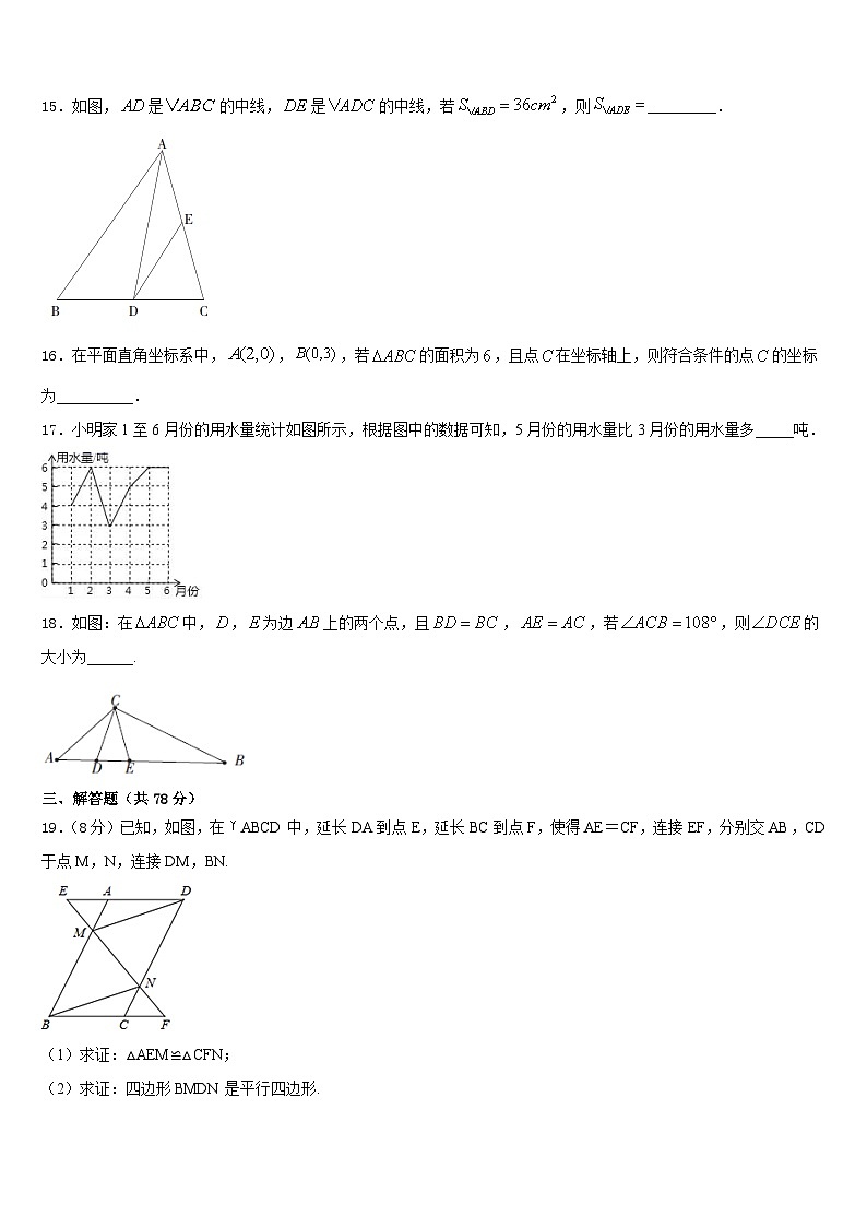 海南省海口市名校2023-2024学年八年级数学第一学期期末调研试题含答案03
