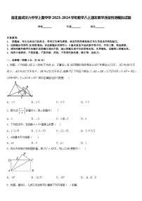 湖北省武汉六中学上智中学2023-2024学年数学八上期末教学质量检测模拟试题含答案