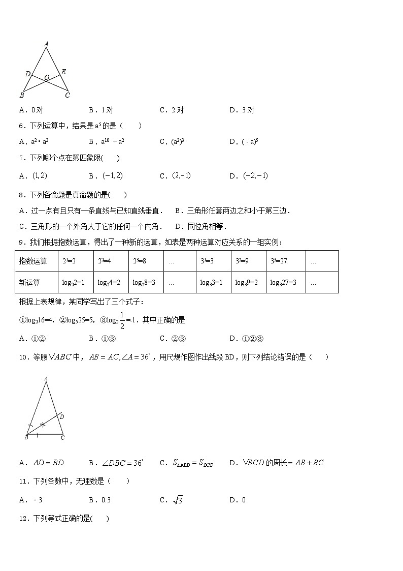 湖北省宜昌市天问学校2023-2024学年八年级数学第一学期期末统考模拟试题含答案第2页