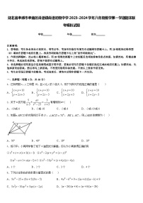 湖北省孝感市孝南区肖港镇肖港初级中学2023-2024学年八年级数学第一学期期末联考模拟试题含答案