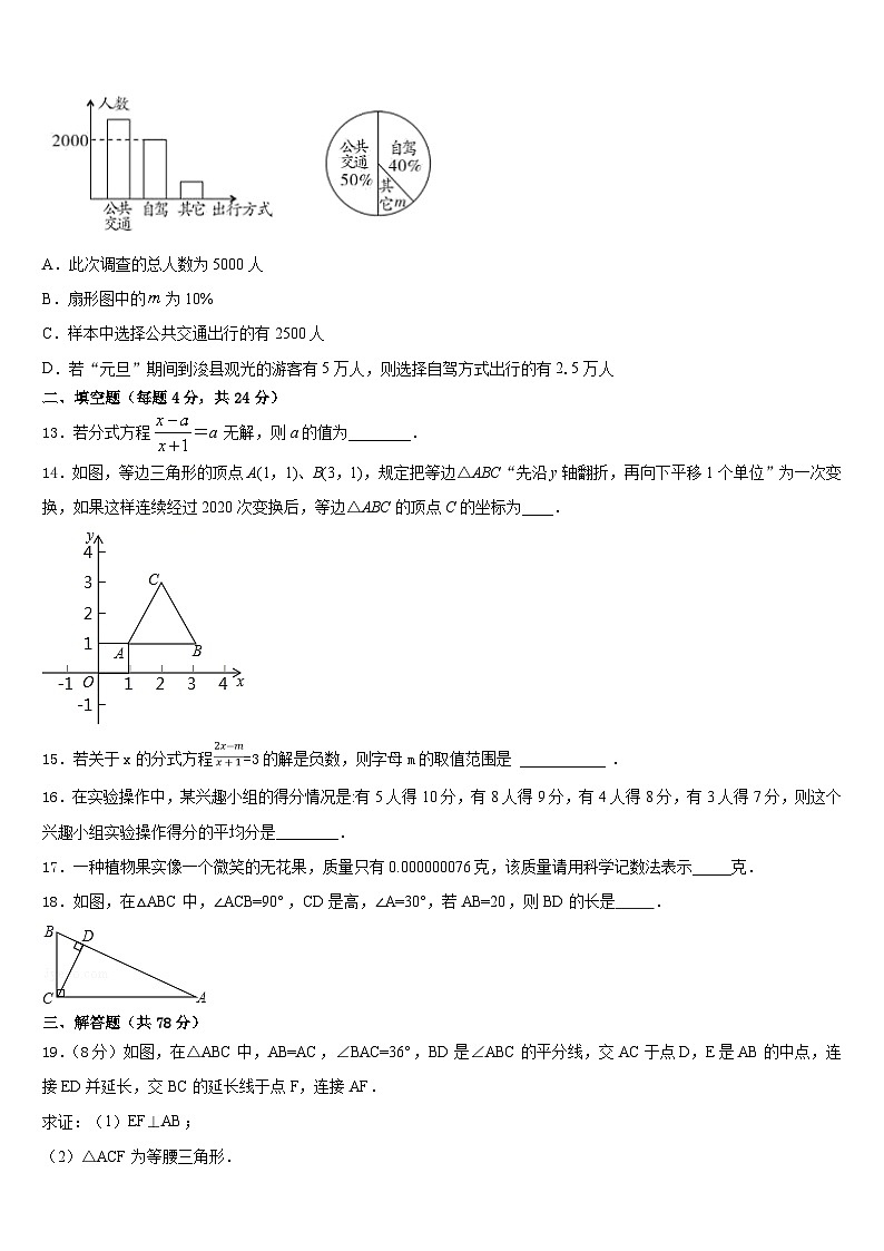 湖南省衡阳市名校2023-2024学年八上数学期末学业质量监测试题含答案03