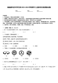 湖南省怀化市中学方县2023-2024学年数学八上期末综合测试模拟试题含答案