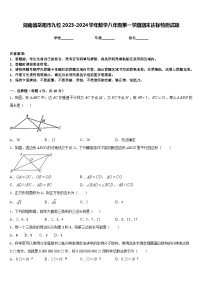 湖南省岳阳市九校2023-2024学年数学八年级第一学期期末达标检测试题含答案