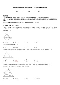 湖南省新化县2023-2024学年八上数学期末联考试题含答案