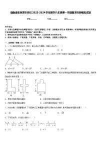 湖南省张家界市名校2023-2024学年数学八年级第一学期期末检测模拟试题含答案