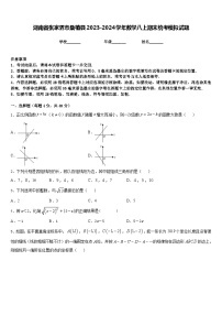 湖南省张家界市桑植县2023-2024学年数学八上期末统考模拟试题含答案