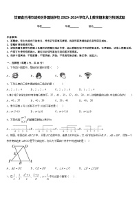 甘肃省兰州市城关区外国语学校2023-2024学年八上数学期末复习检测试题含答案