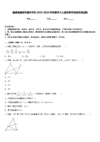 福建省福州市部分学校2023-2024学年数学八上期末教学质量检测试题含答案