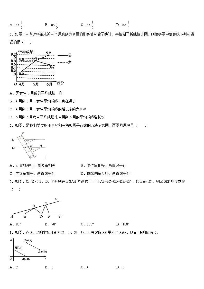 福建省龙岩市五县2023-2024学年数学八年级第一学期期末统考试题含答案第2页