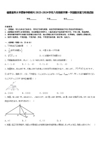 福建省师大平潭附中教研片2023-2024学年八年级数学第一学期期末复习检测试题含答案