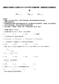 福建省汀东教研片六校联考2023-2024学年八年级数学第一学期期末复习检测模拟试题含答案