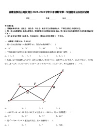 福建省泉州台商投资区2023-2024学年八年级数学第一学期期末达标测试试题含答案