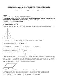 贵州省贵阳市2023-2024学年八年级数学第一学期期末达标测试试题含答案