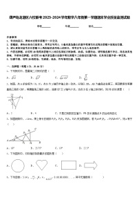 葫芦岛龙港区六校联考2023-2024学年数学八年级第一学期期末学业质量监测试题含答案