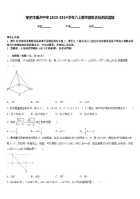 莱芜市重点中学2023-2024学年八上数学期末达标测试试题含答案