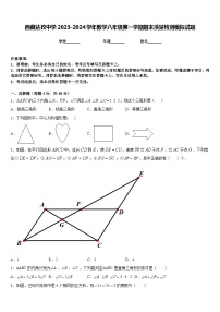 西藏达孜中学2023-2024学年数学八年级第一学期期末质量检测模拟试题含答案