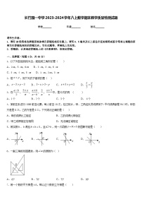 长竹园一中学2023-2024学年八上数学期末教学质量检测试题含答案