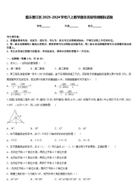 重庆綦江区2023-2024学年八上数学期末质量检测模拟试题含答案