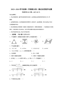 黑龙江省绥化市绥棱县2023-2024学年九年级（五四学制）上学期期末数学试题（含解析）