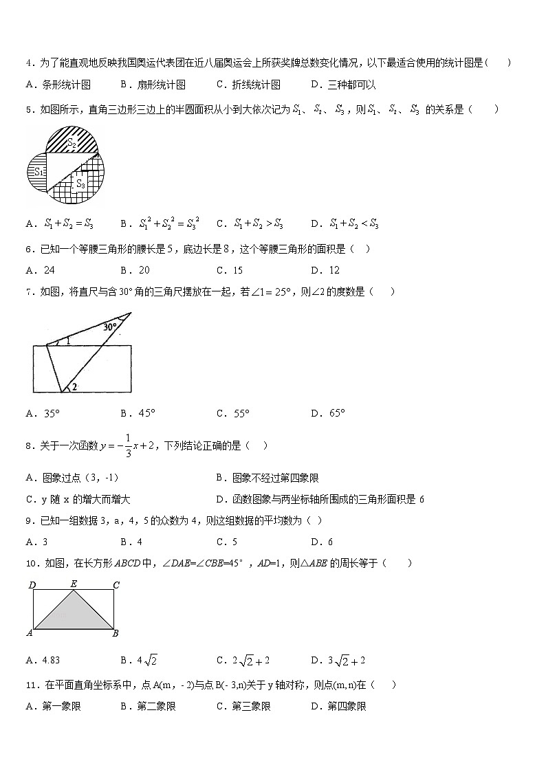 福建省泉州市永春一中学2023-2024学年八上数学期末学业水平测试试题含答案第2页