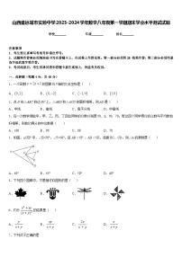 山西省运城市实验中学2023-2024学年数学八年级第一学期期末学业水平测试试题含答案