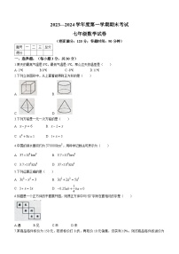 辽宁省朝阳市朝阳县2023-2024学年七年级上学期期末数学试题