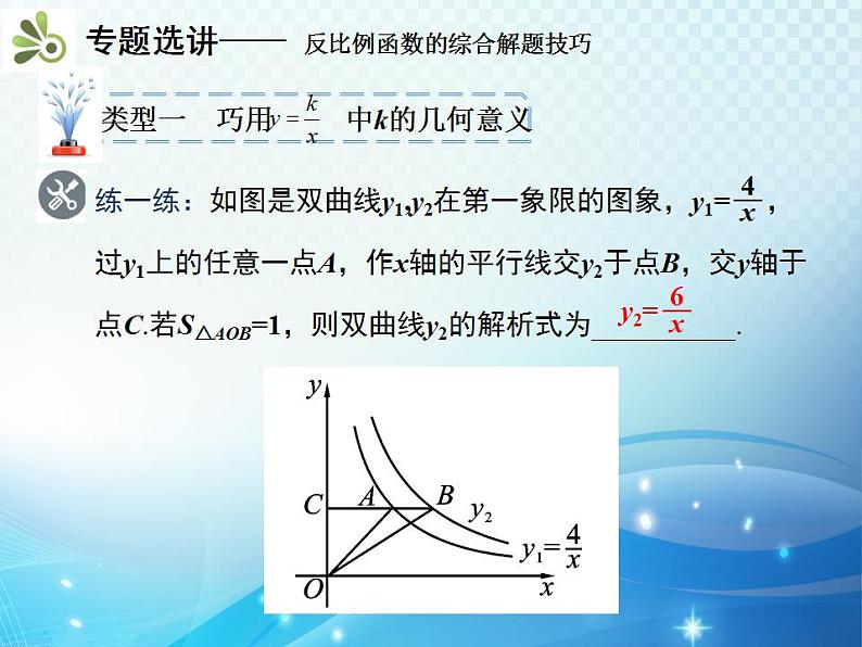 第26章 反比例函数 人教版九年级数学下册章末复习与小结教学课件第6页