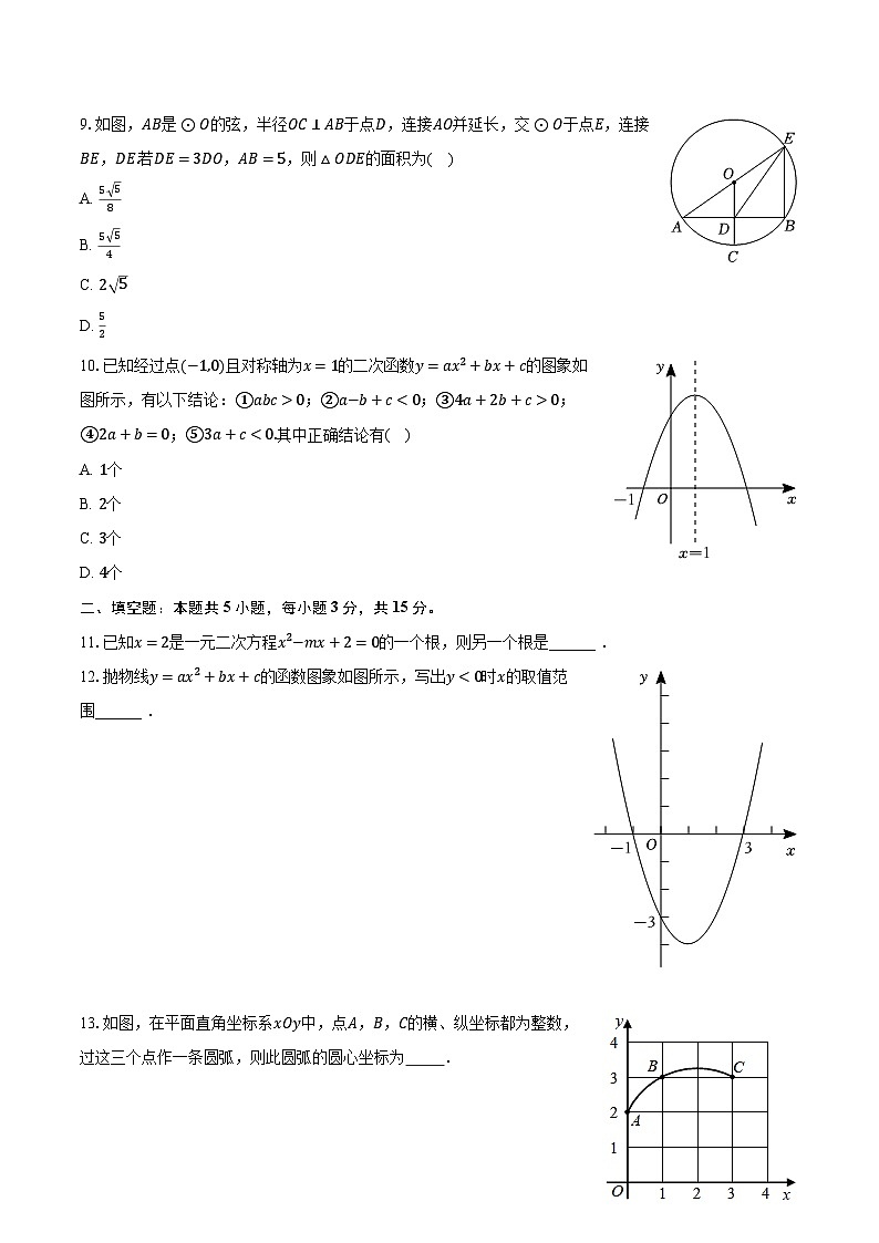 2023-2024学年河南省新乡重点中学九年级（上）期中数学试卷（含解析）02