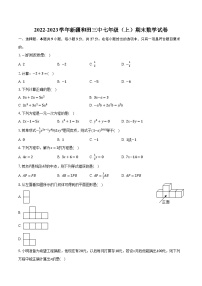 2022-2023学年新疆和田三中七年级（上）期末数学试卷（含解析）