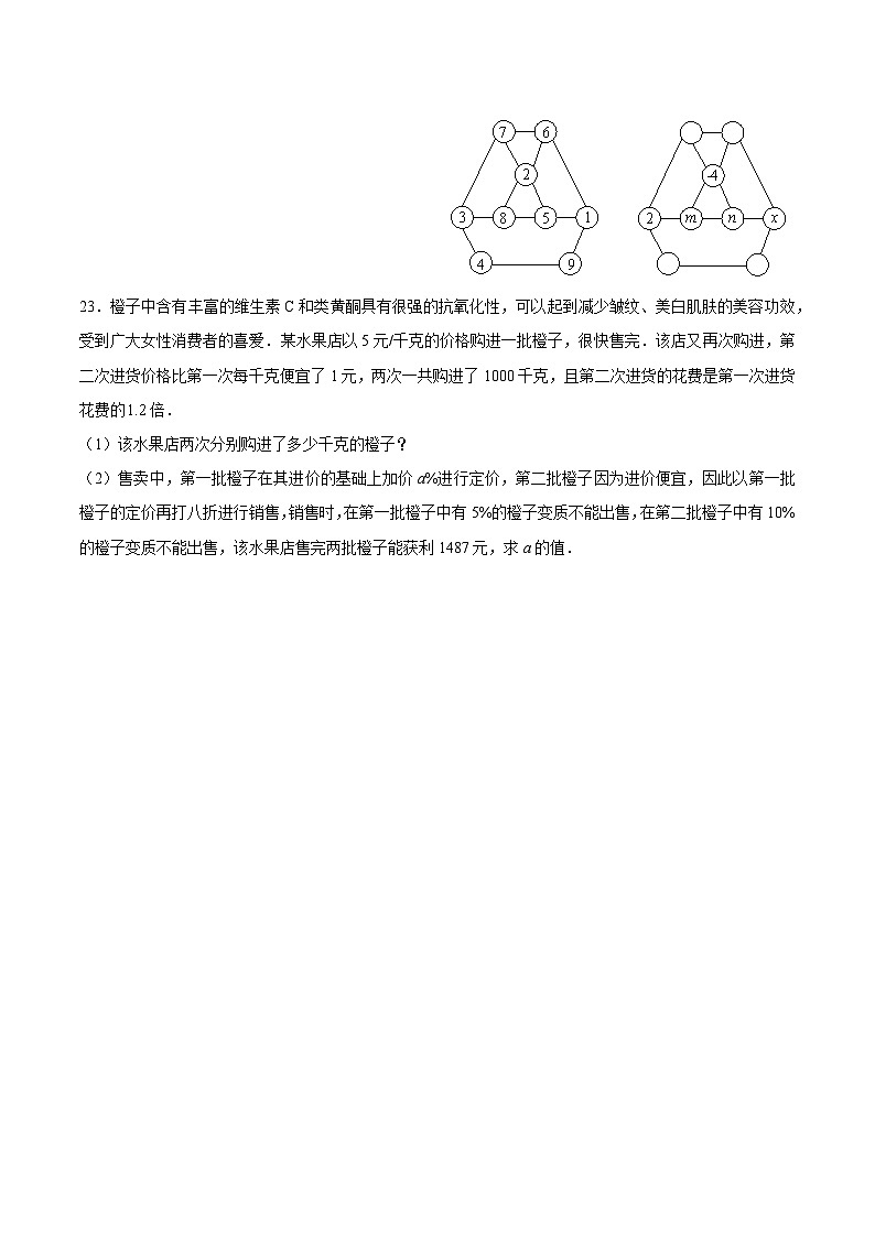2022 秋长沙四大名校七上期末数学考试压轴题汇编习题册第2页