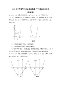 2024年中考数学二次函数压轴题-平行四边形存在性（提高篇）（试题+解析）