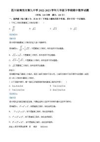 四川省南充市南充市第九中学2022-2023学年八年级下学期期中数学试题（解析版）