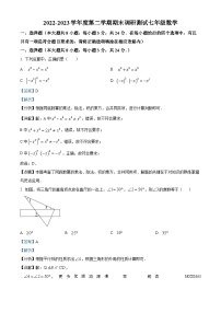 江苏省宿迁市宿城区2022-2023学年七年级下学期期末数学试题（解析版）