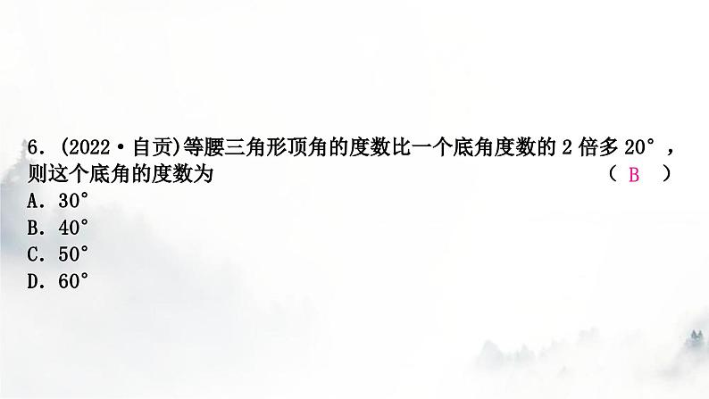 中考数学复习第四章三角形大概念整合2三角形及其性质课件07