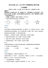 云南省临沧市耿马傣族佤族自治县2022-2023学年九年级上学期期末数学试题（解析版）