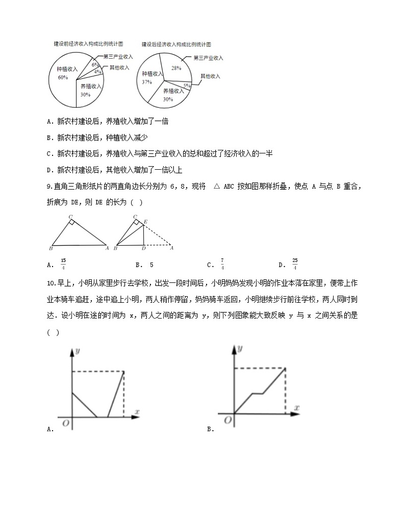 2023-2024学年人教版数学九年级上学期开学考模拟练习题第2页