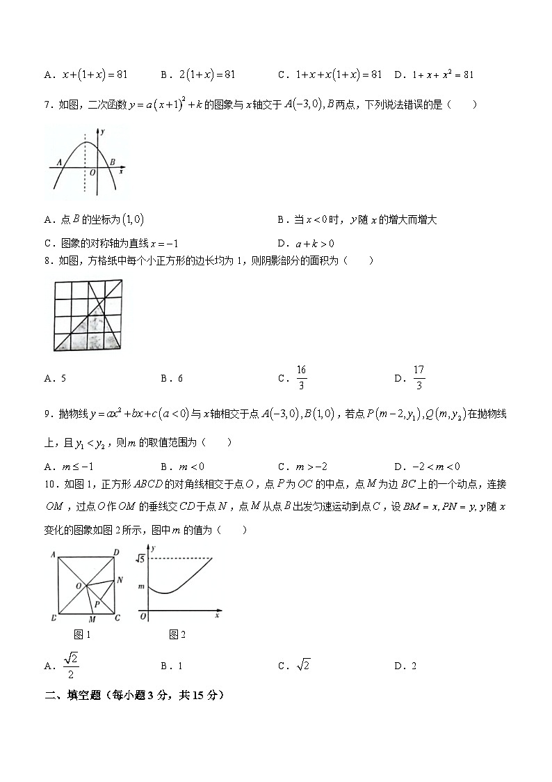 河南省洛阳市宜阳县2023-2024学年九年级上学期12月月考数学试题第2页
