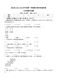 吉林省白山市抚松县2023-2024学年上学期七年级数学期末试题+