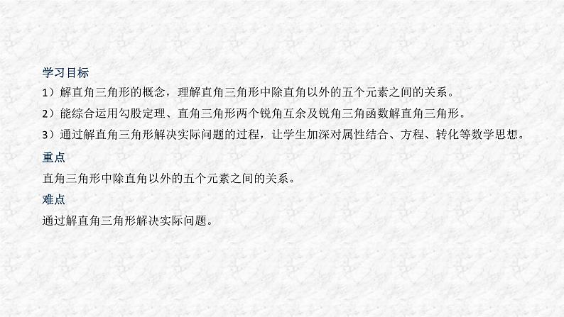 28.2 解直角三角形及其应用 人教版数学九年级下册名师教与练课件第2页