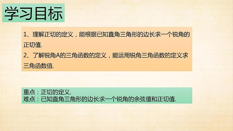 28.1.2 正切函数 人教版数学九年级下册课件02