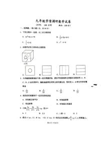 河南省实验中学2023-2024学年九年级上学期期末学情调研数学试卷