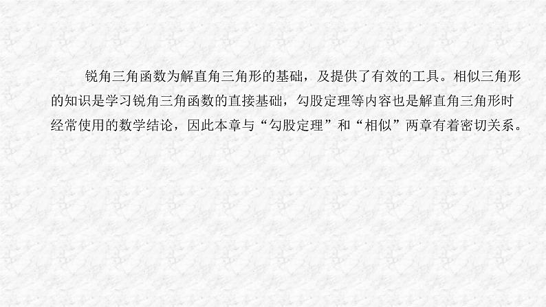 第28章 锐角三角函数 人教版数学九年级下册名师教与练复习课件第2页