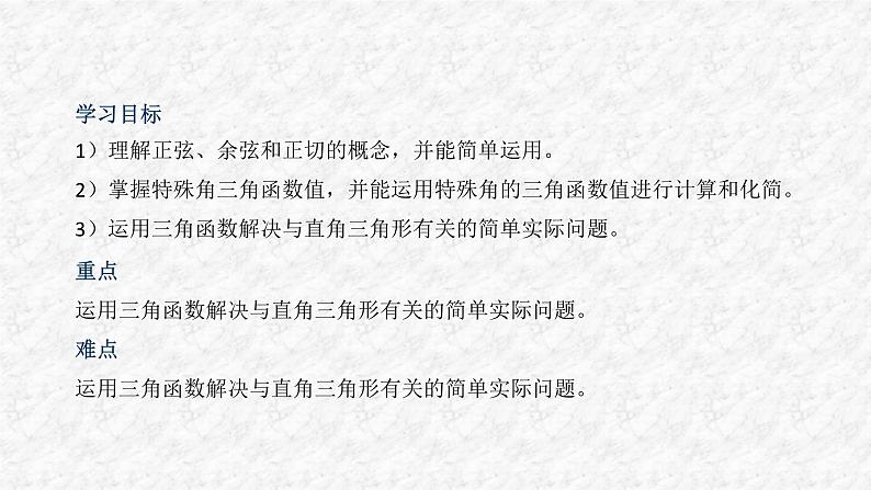 第28章 锐角三角函数 人教版数学九年级下册名师教与练复习课件第3页