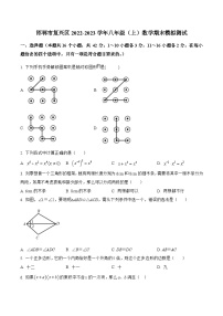 河北省邯郸市复兴区2022-2023学年八年级上学期期末模拟测试数学试卷(含解析)