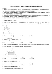 2023-2024学年广东省九年级数学第一学期期末模拟试题