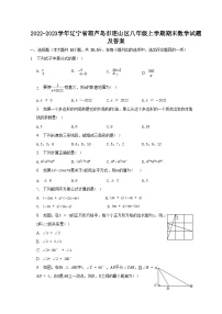 2022-2023学年辽宁省葫芦岛市连山区八年级上学期期末数学试题及答案