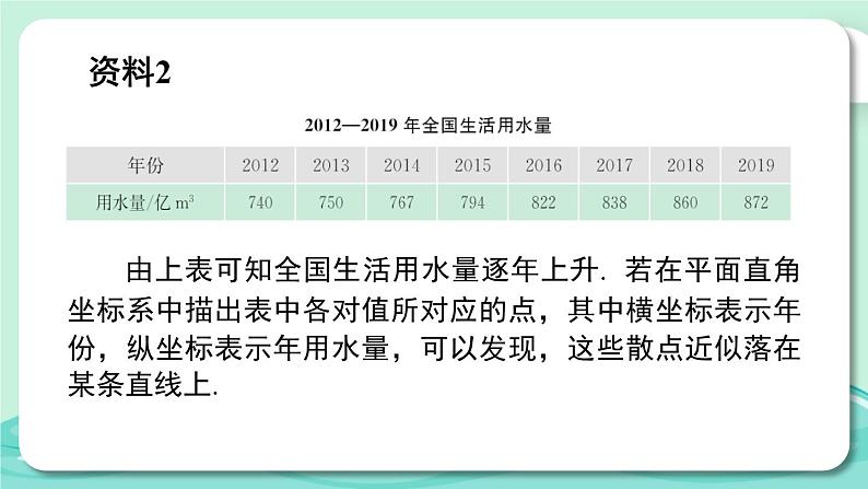 人教版七年级数学下册课件  10.3 课题学习 从数据谈节水05