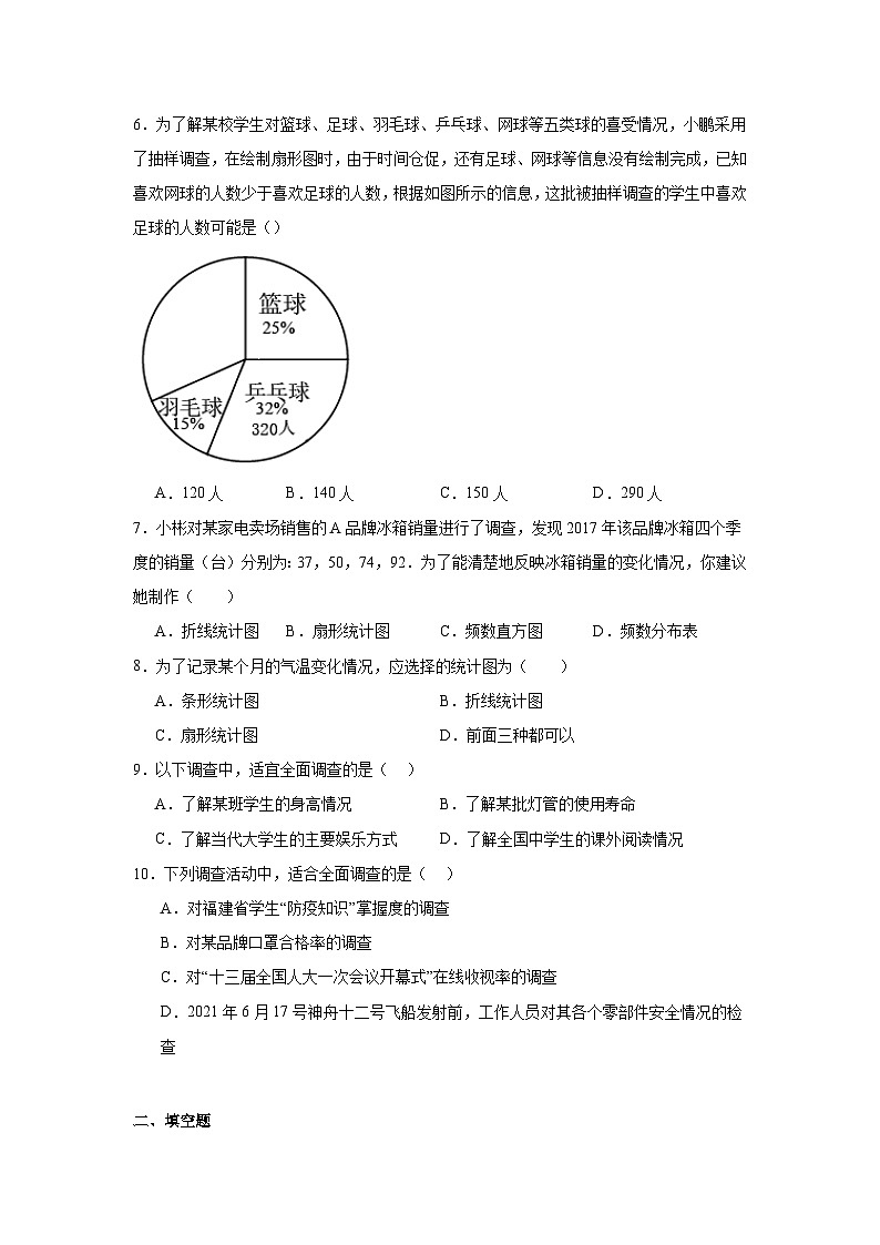 10.1统计调查同步练习 人教版数学七年级下册02
